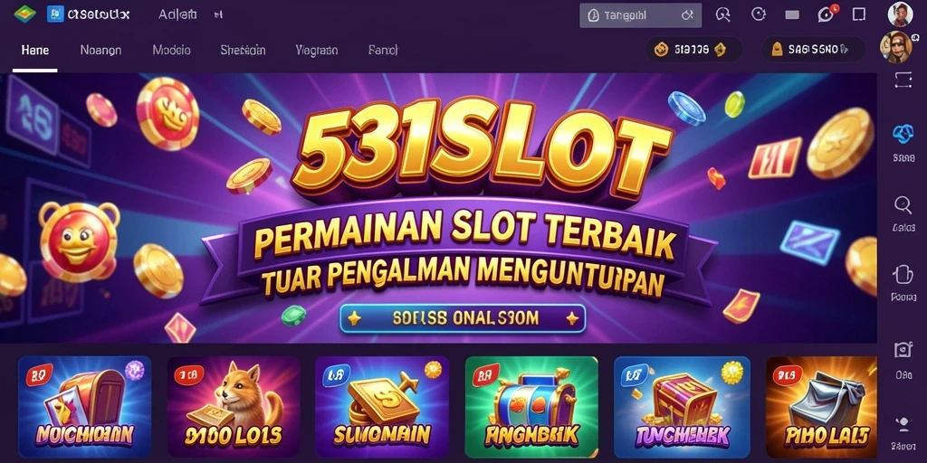 Tampilan gameplay 531SLOT yang menarik dan penuh warna.