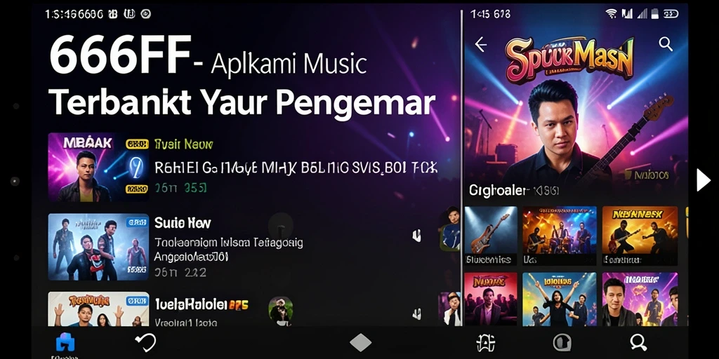 Tampilan gameplay 666FF dengan fitur interaktif musik.