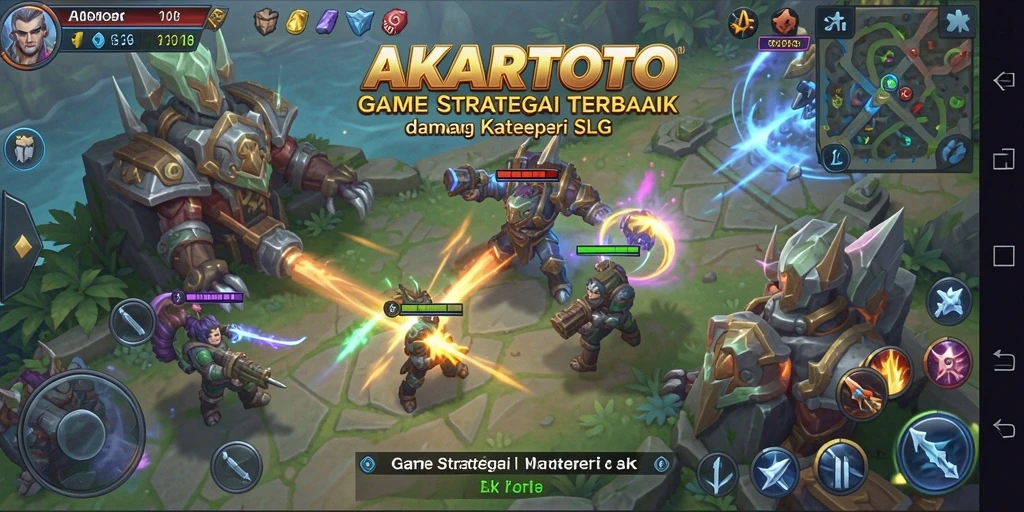 Tampilan gameplay seru dan interaktif dalam AKARTOTO.
