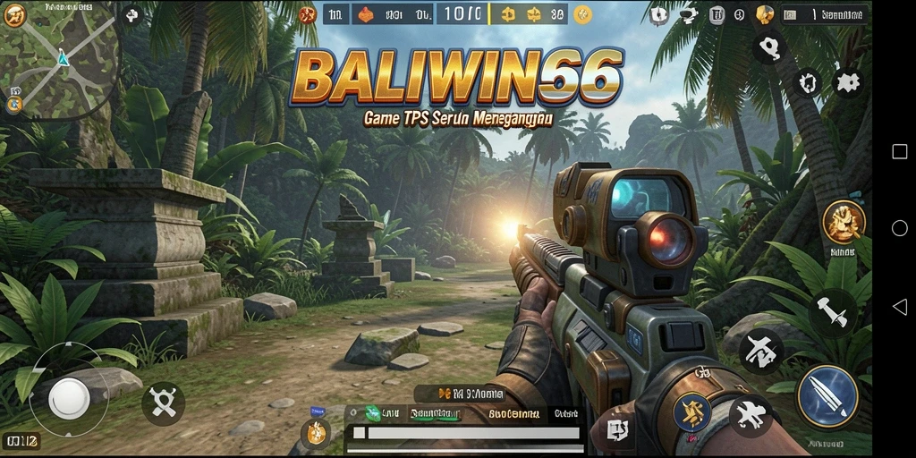Tampilan gameplay seru dari BALIWIN66 dengan aksi tembak-menembak yang intens.