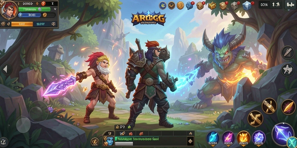 Tangkapan layar gameplay D73 yang penuh aksi dan petualangan.