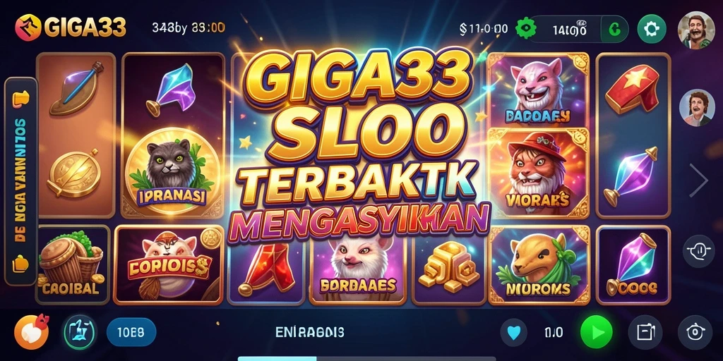 Tangkapan layar utama GIGA33 menunjukkan keseruan gameplay Slot.