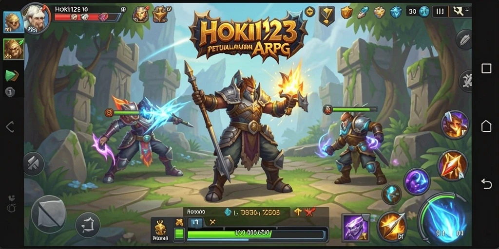 Tangkapan layar HOKI123 menampilkan aksi seru dalam pertarungan ARPG.