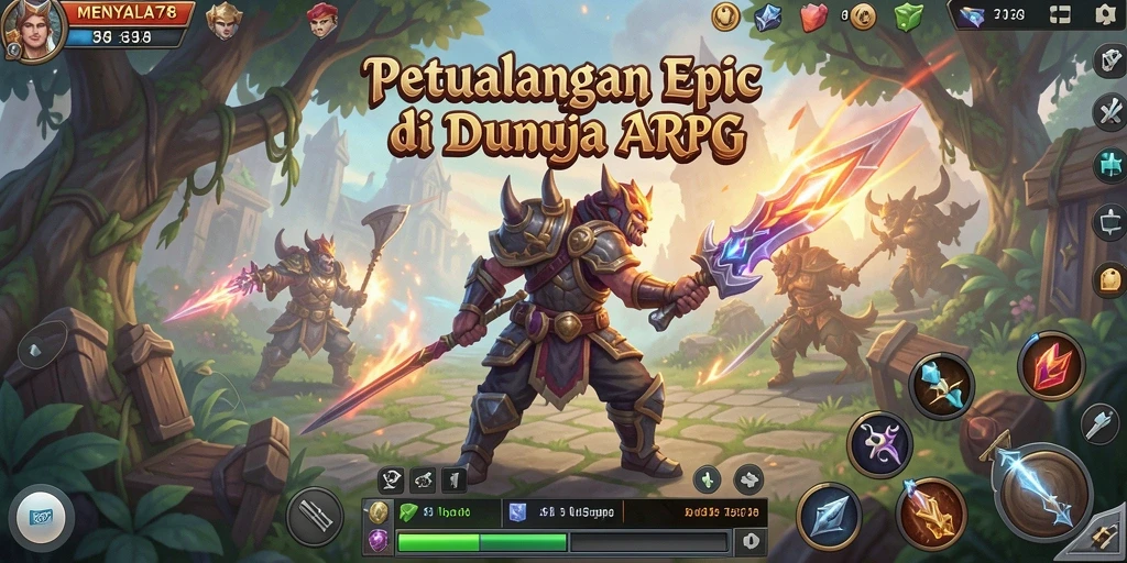 Tangkapan layar gameplay <strong>MENYALA78</strong> dengan pertarungan epik yang seru.