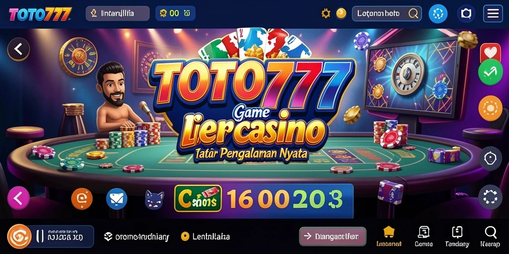 Tampilan gameplay TOTO777 yang menegangkan dan interaktif di Live Casino.