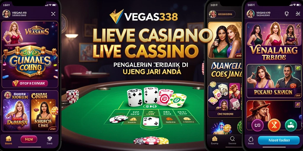 Tampilan gameplay Live Casino yang mengasyikkan dan interaktif.